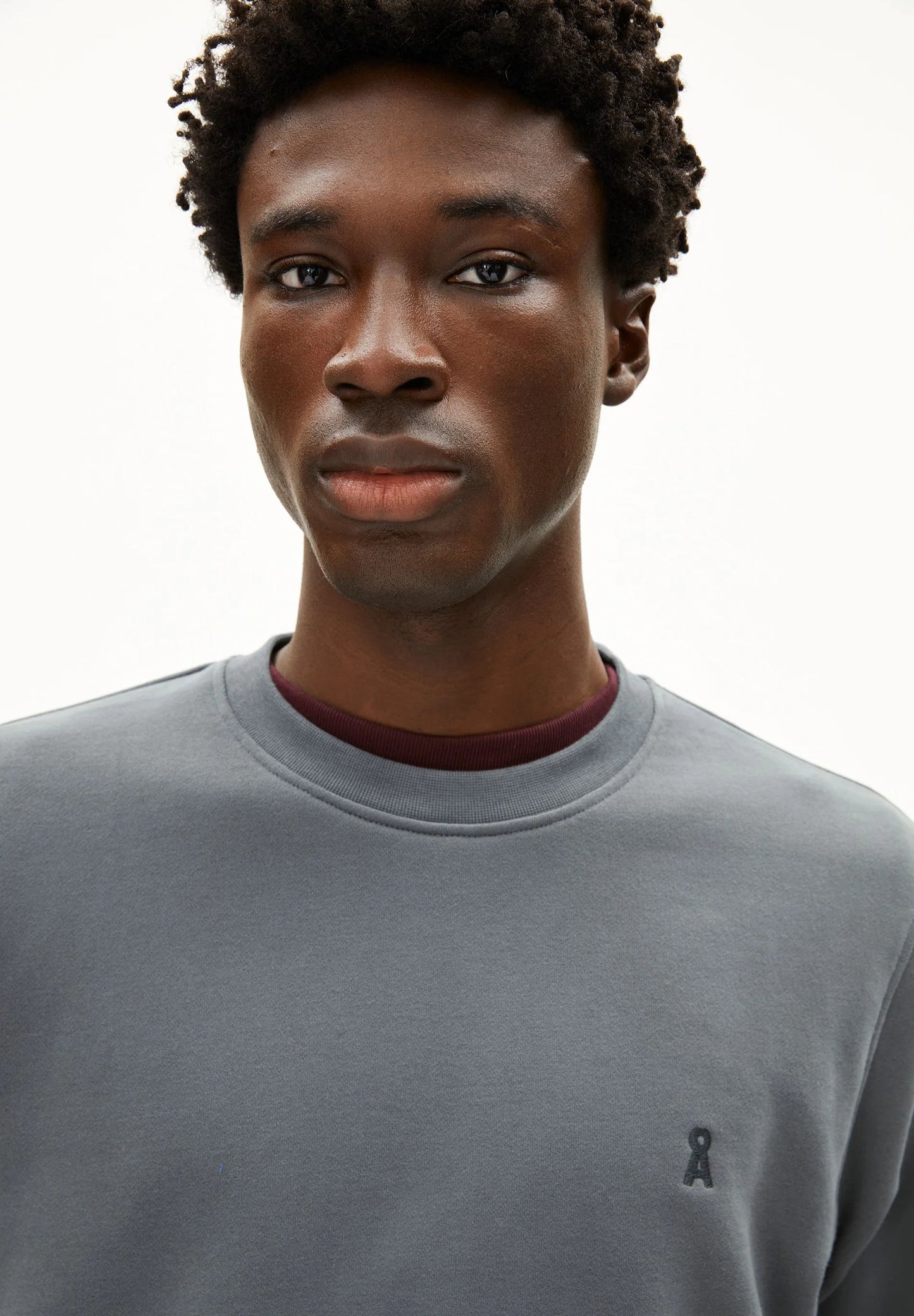 ARMEDANGELS Canada Men's sweatshirt in gray with a classic crew neck design