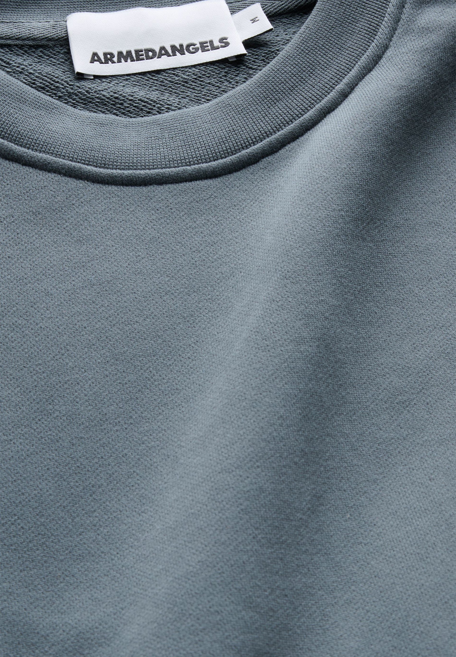 ARMEDANGELS Canada Men's Unisex Sweatshirt in Soft Gray Fabric with Classic Crew Neck Design