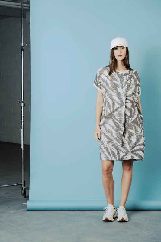 Calypso Dress in Beige/Grey – BodyBag by Jude