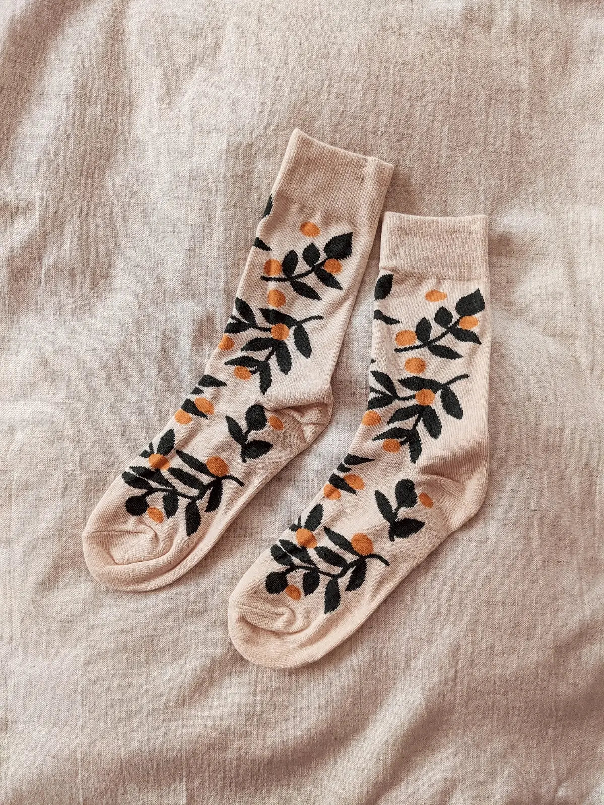 Mimi & August - SS24 - Mandarin Cotton Socks - full display 2
