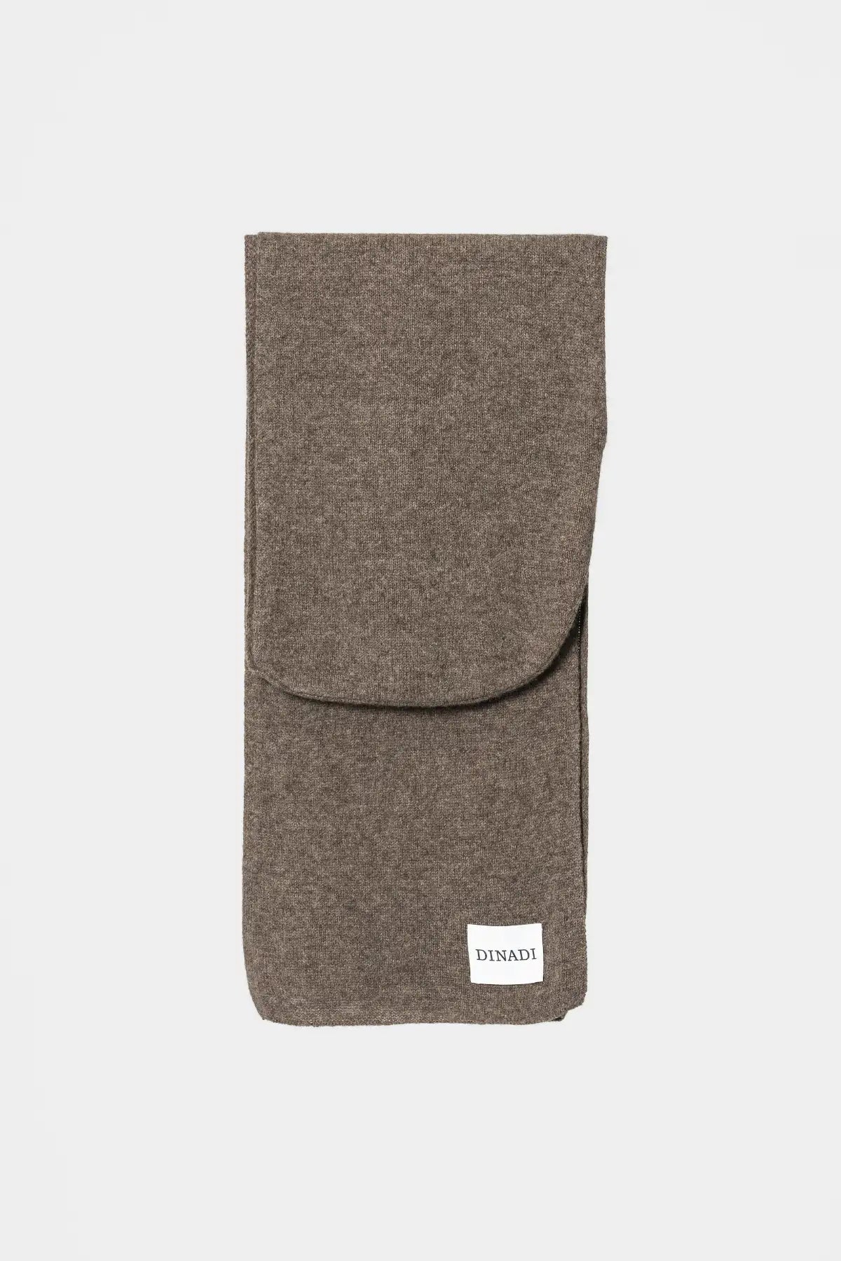 Dinadi Brown Scarf made from soft materials for warmth and style during colder seasons in Kelowna and Canada