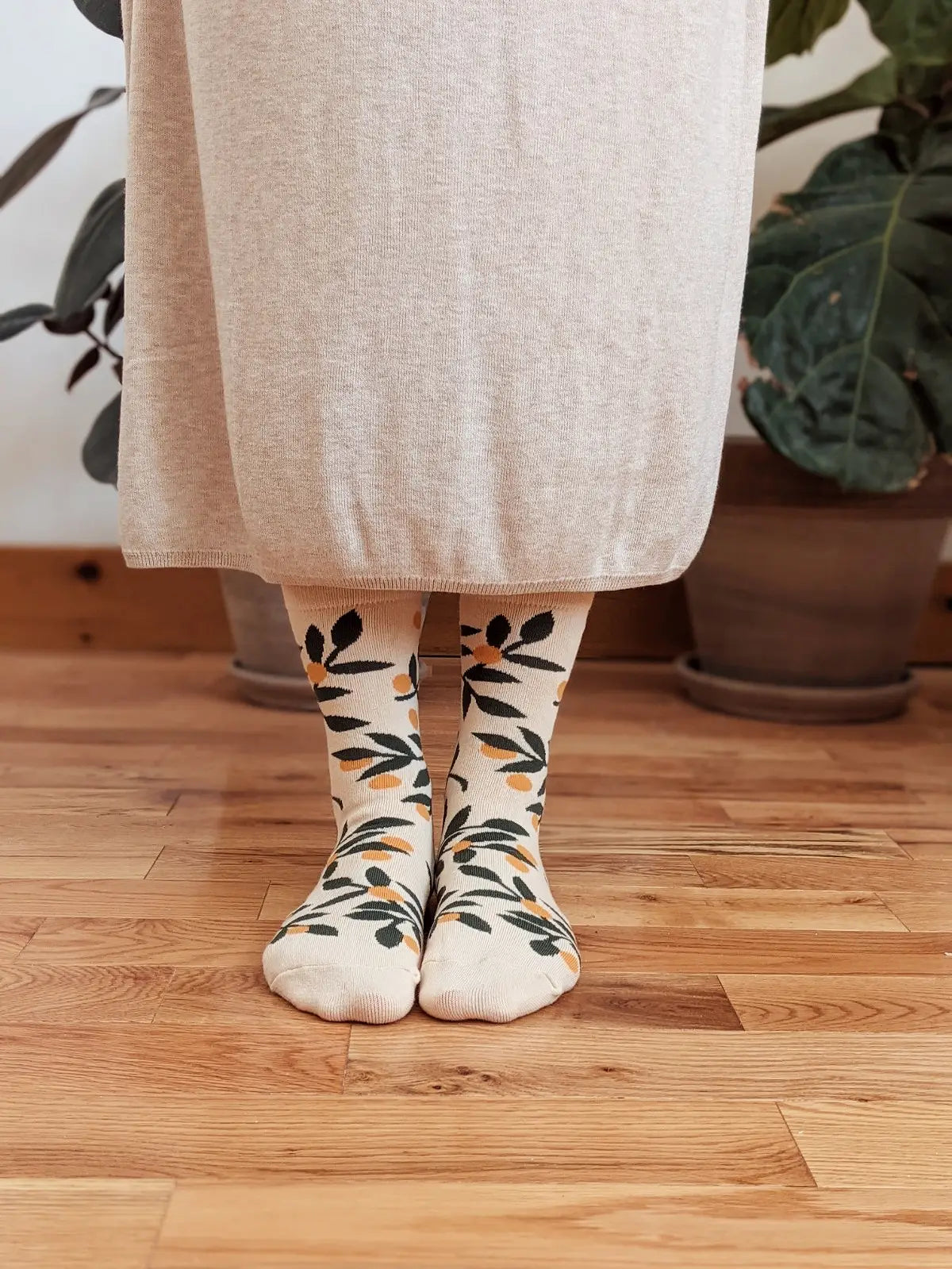 Mimi & August - SS24 - Mandarin Cotton Socks - socks on 1