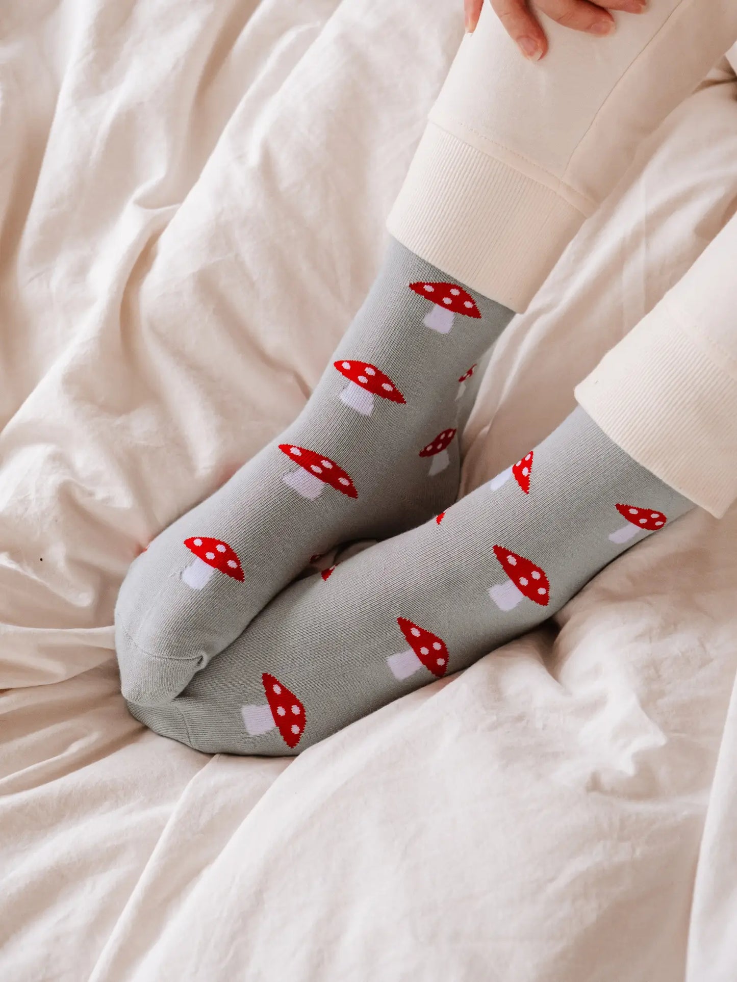 Mimi & August - SS24 Little Mushroom Socks - socks on 2