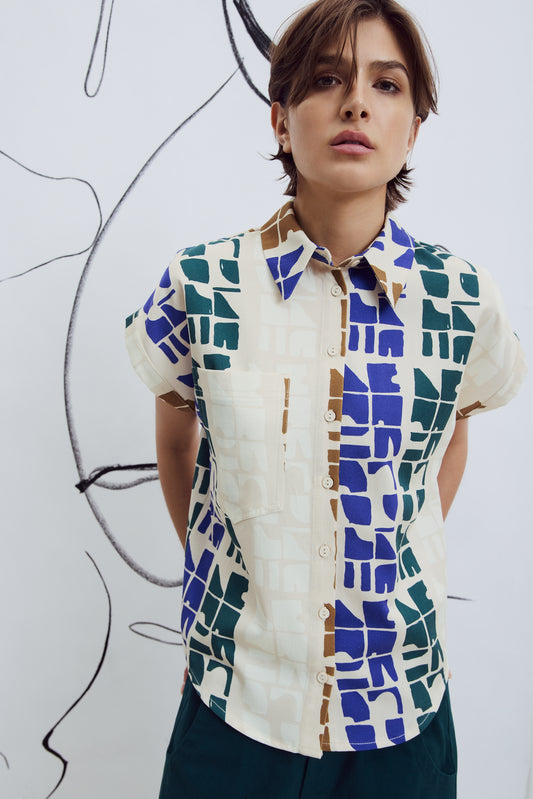 Jahana Shirt in Totem Blue