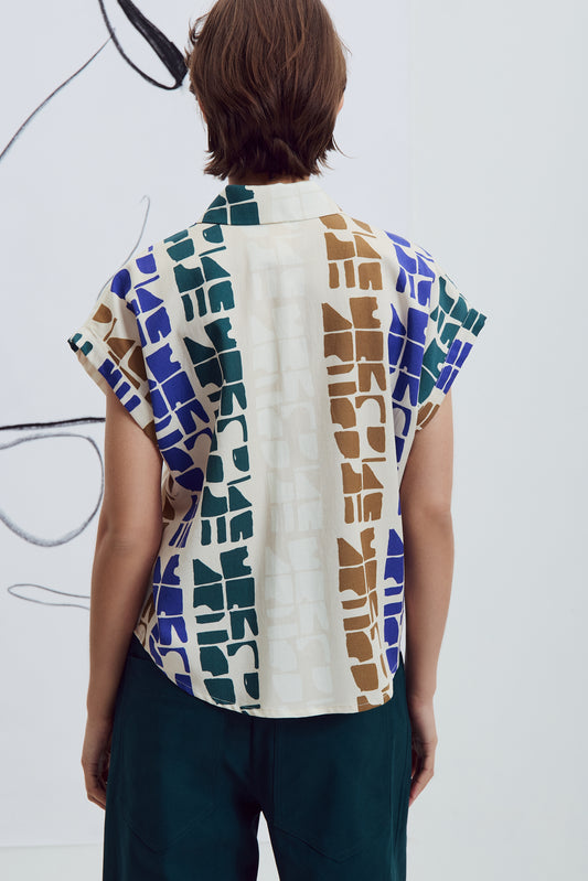 Jahana Shirt in Totem Blue