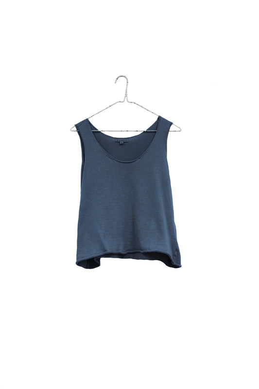 SS24 -SS24 - It is Well L.A -  Easy Sweater Tank Top in Dark Navy - on display front 1