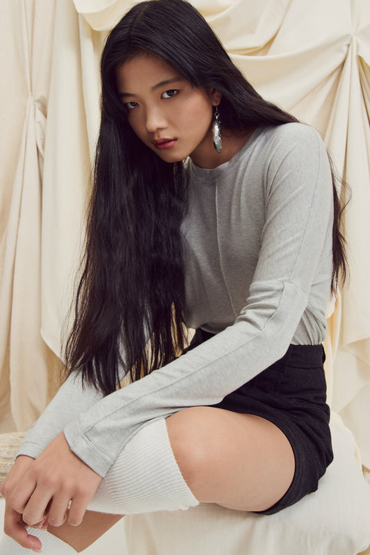 Kapes Top in Grey