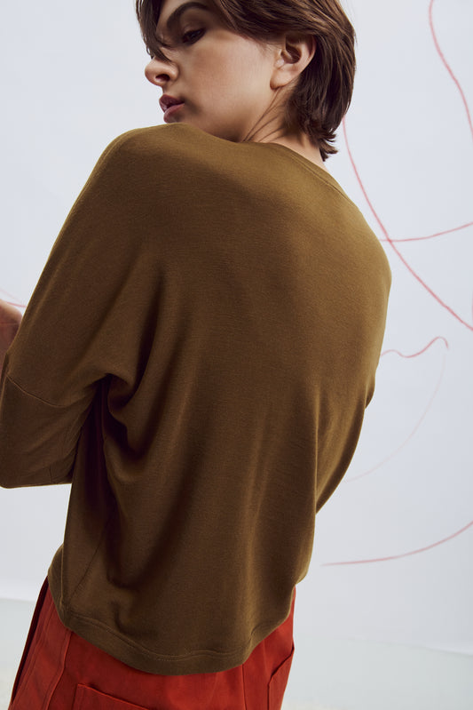 Kapes Top in Khaki