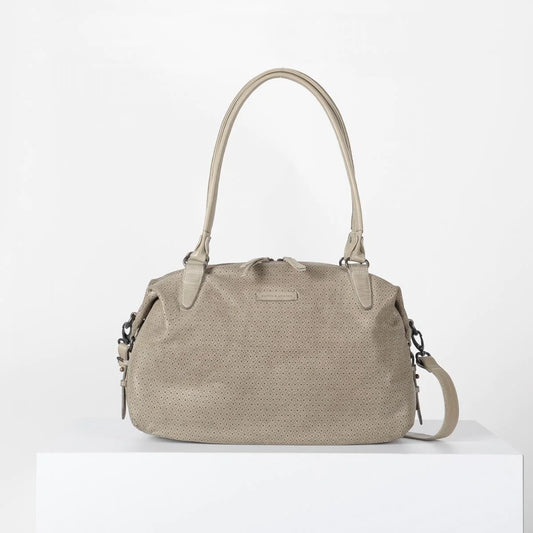 Aunts & Uncles -SS24 - Karma Diamonds Leather Bag in Plaza Taupe - front display 1