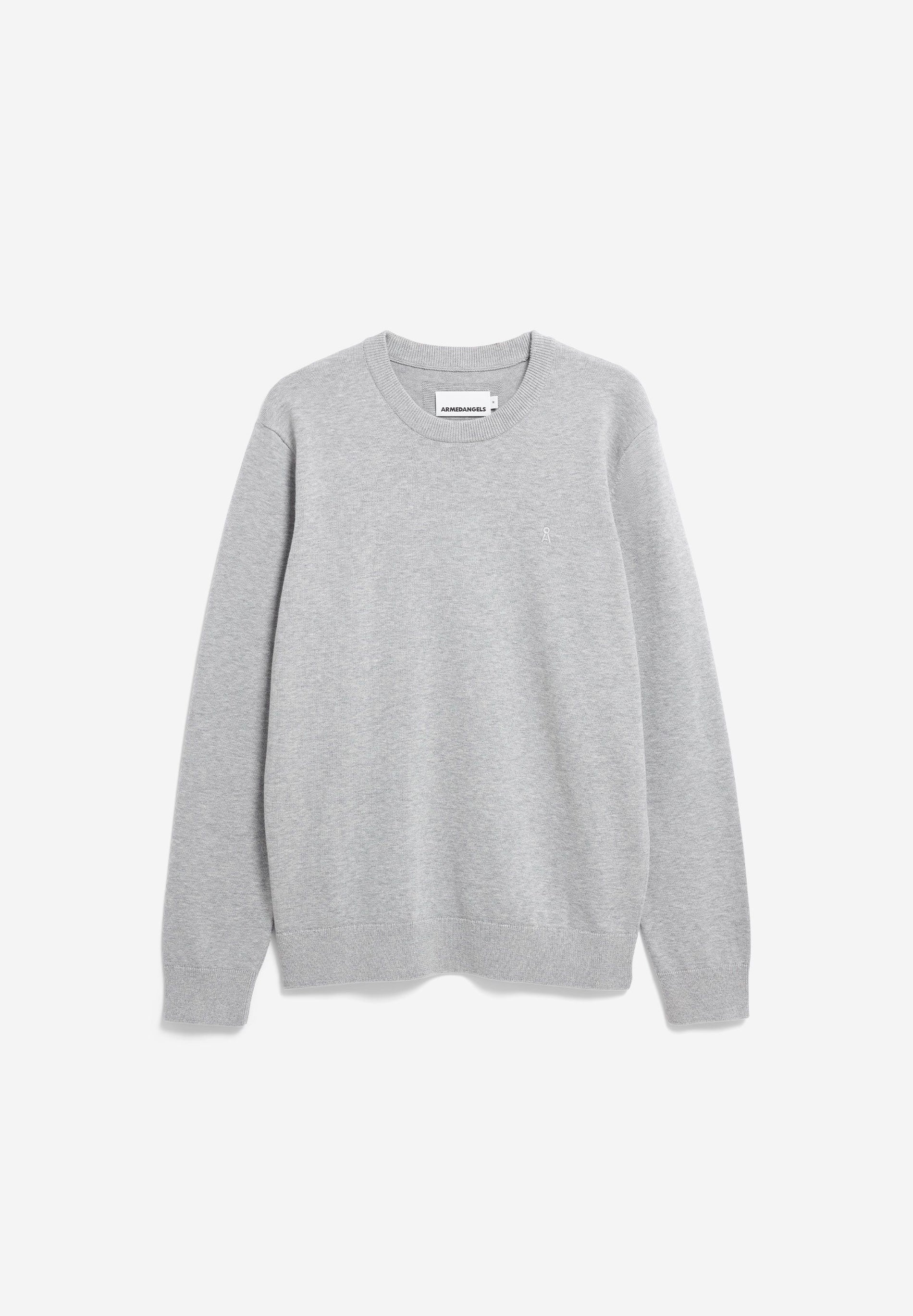 ARMEDANGELS Canada Men's Unisex Grey Sweater with a Classic Fit for Casual Wear