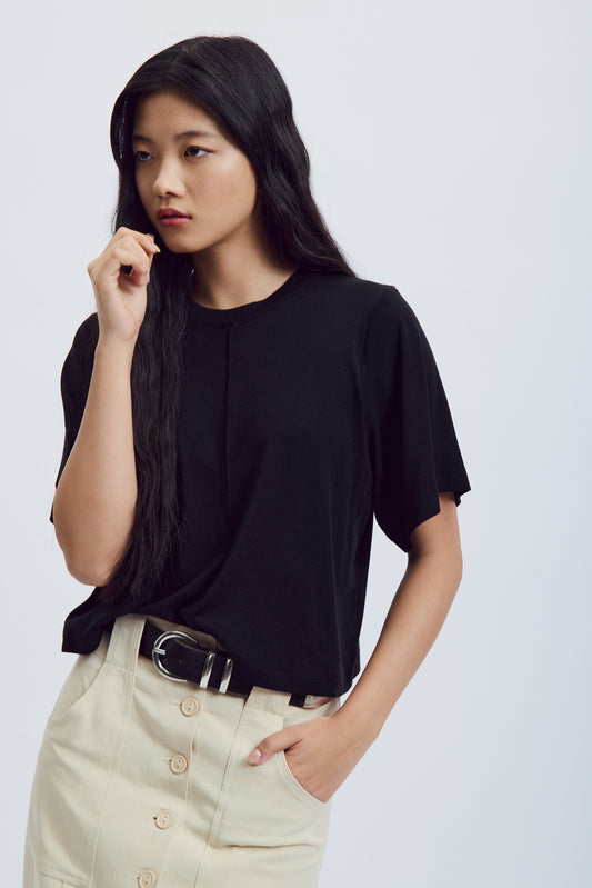 Métis Top in Noir - Black