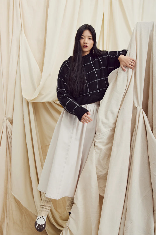 Nyabel Sweater in Black/Grey