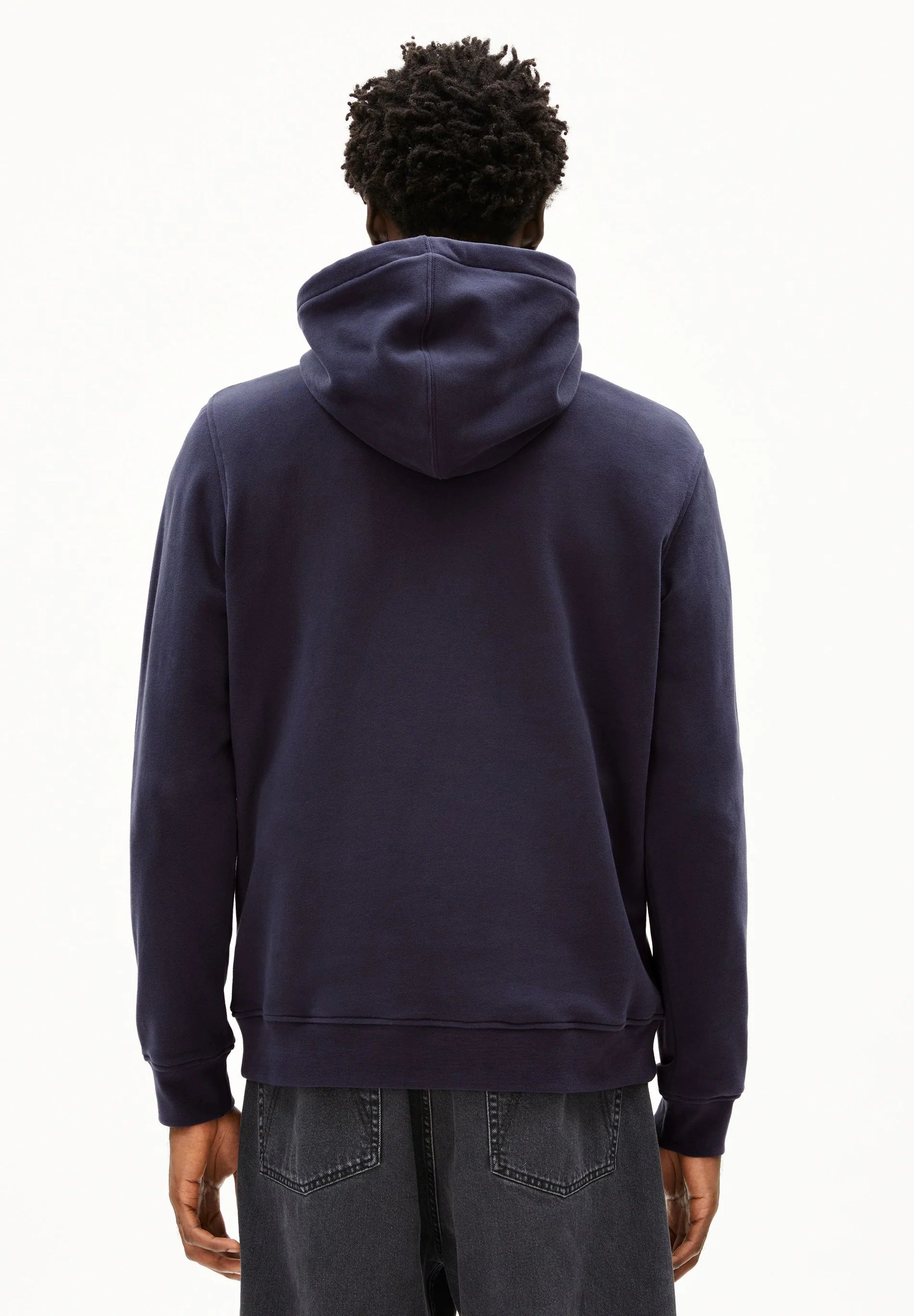 Men's ARMEDANGELS  Canada  Navy Hoodie with Adjustable Hood and Soft Cotton Fabric