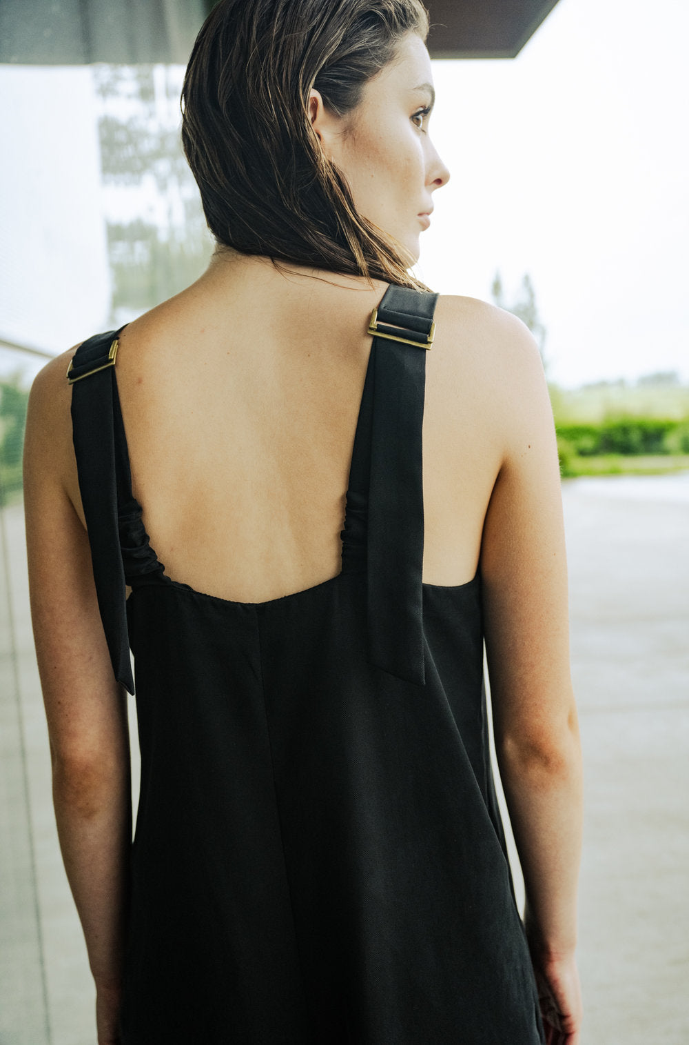Bodybag by Jude - SS24 - Santa Clara Jumpsuit Black Tencel - close-up details 3 
