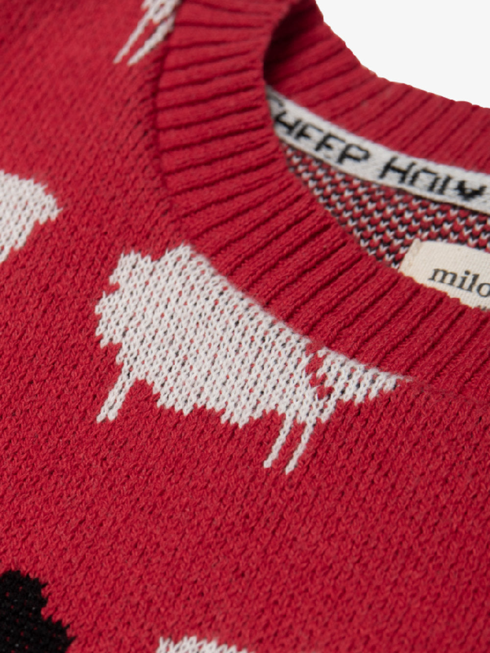 Milo & Dexter - SS24 - Princess Diana Sweater - The Holy Sheep Sweater  - close -up 3