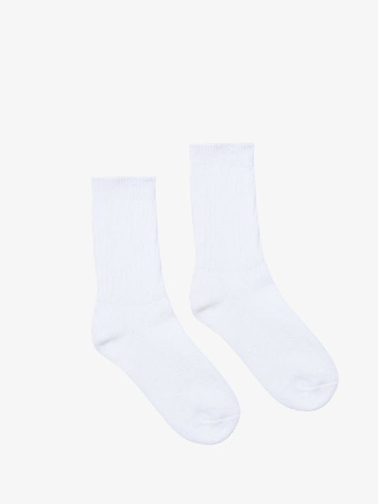 Milo & Dexter - SS24 - Classic Cotton Socks in White - full display 1