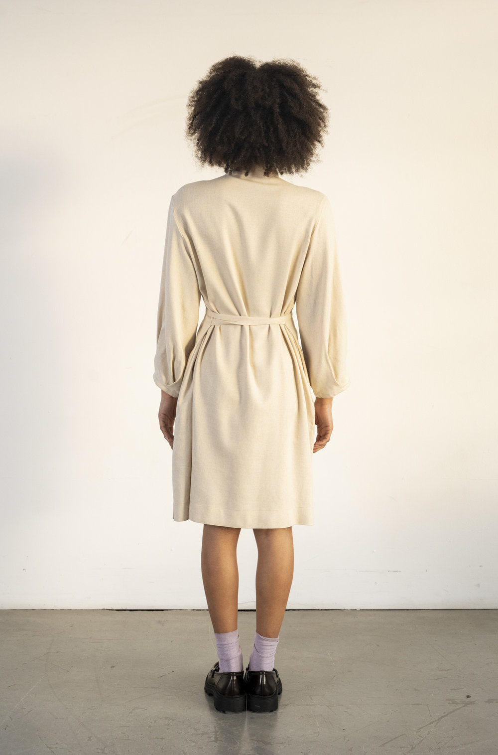 Bodybag by Jude - FW24 - Alfred Dress in Natural - on model back 3