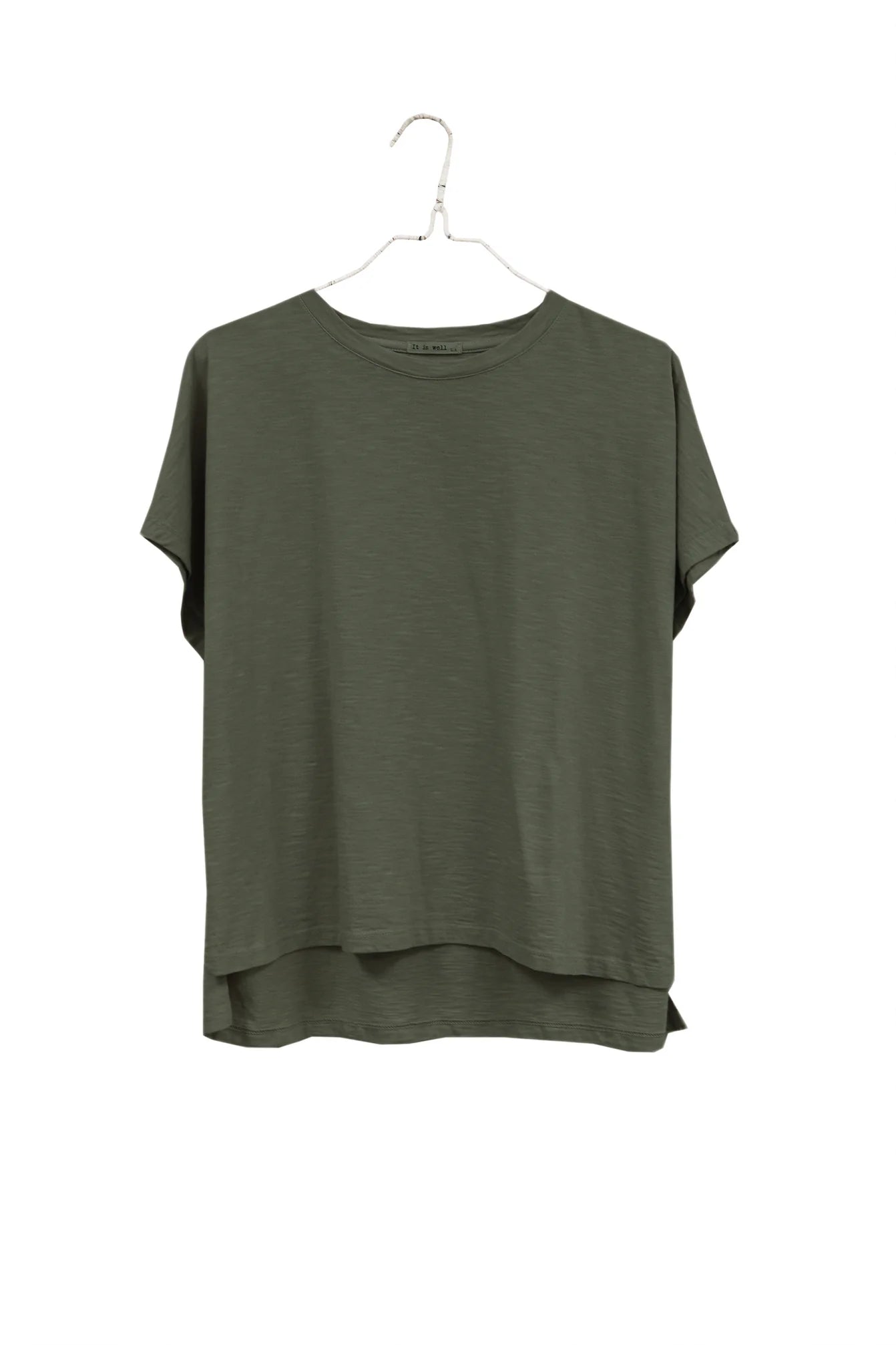 Everyday Boxy Tee in Olive