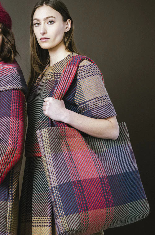 BodyBag by Jude stylish tote bag in plaid pattern, perfect for daily use and fashion-forward outfits in Kelowna