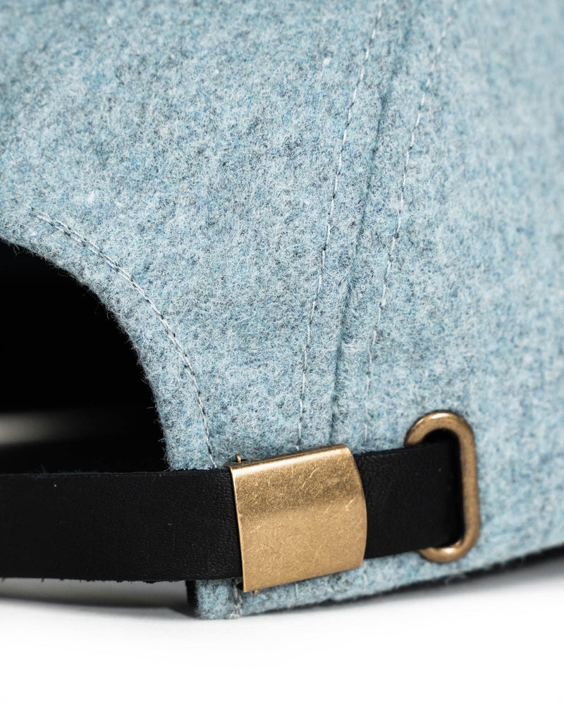 Unisex Melton Wool Hat in Glacier
