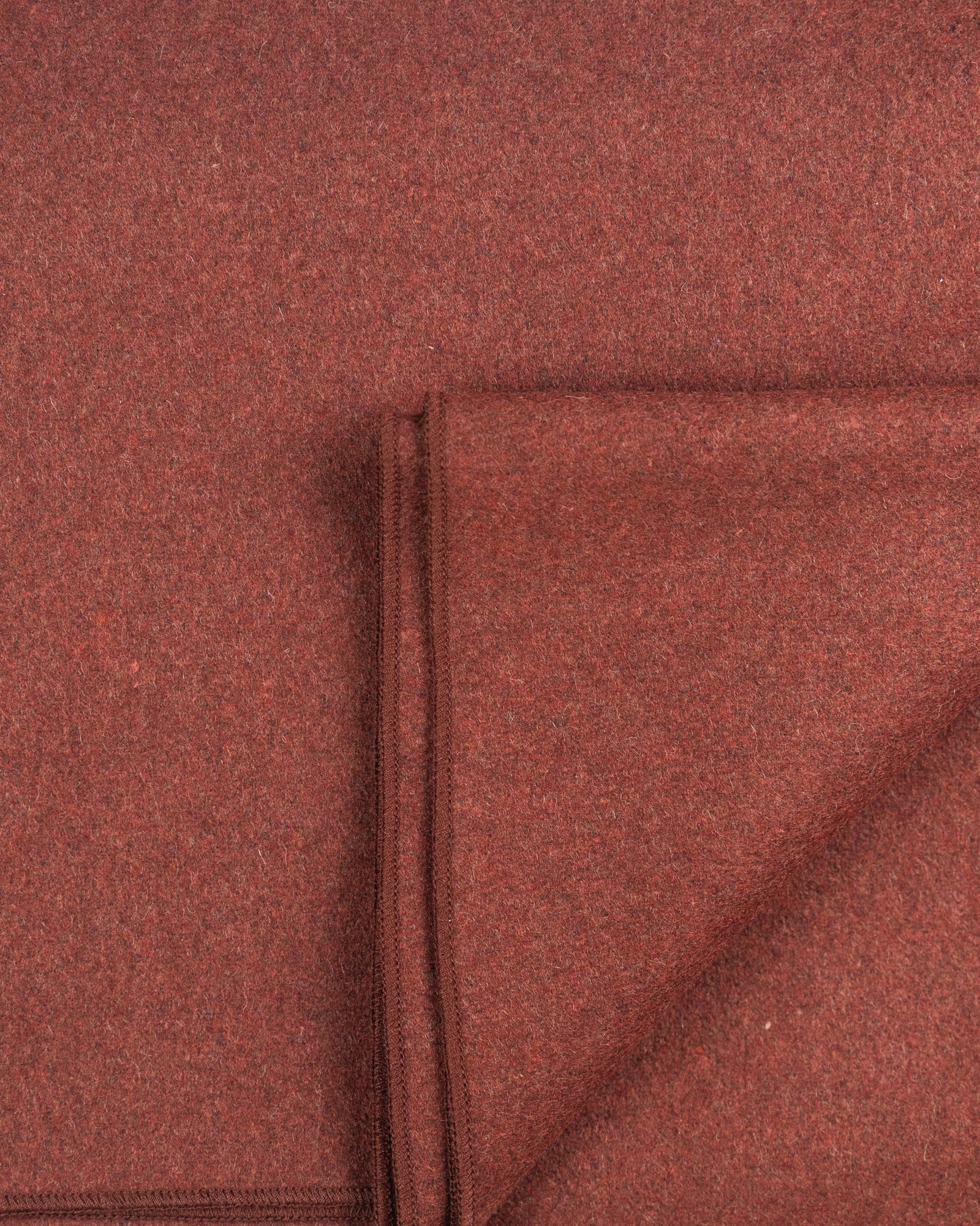 The Melton Wool Blanket In Redwood – Textile Apparel