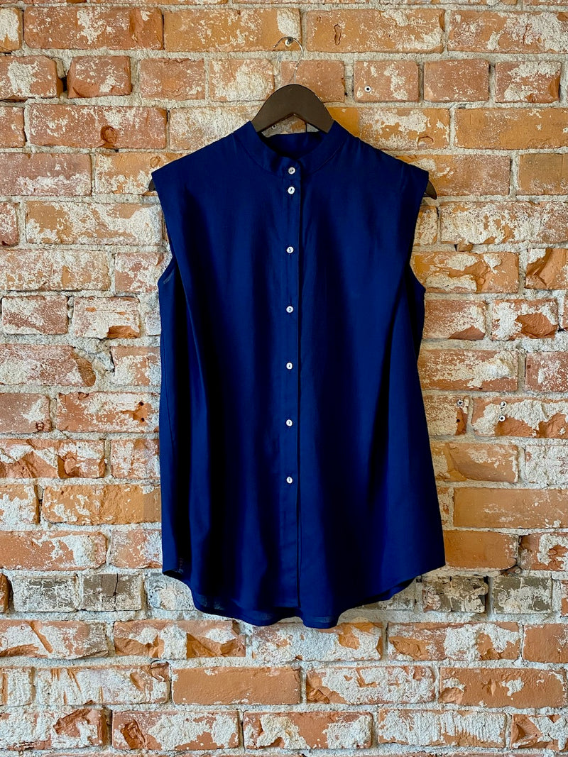Soma Button Up in Navy