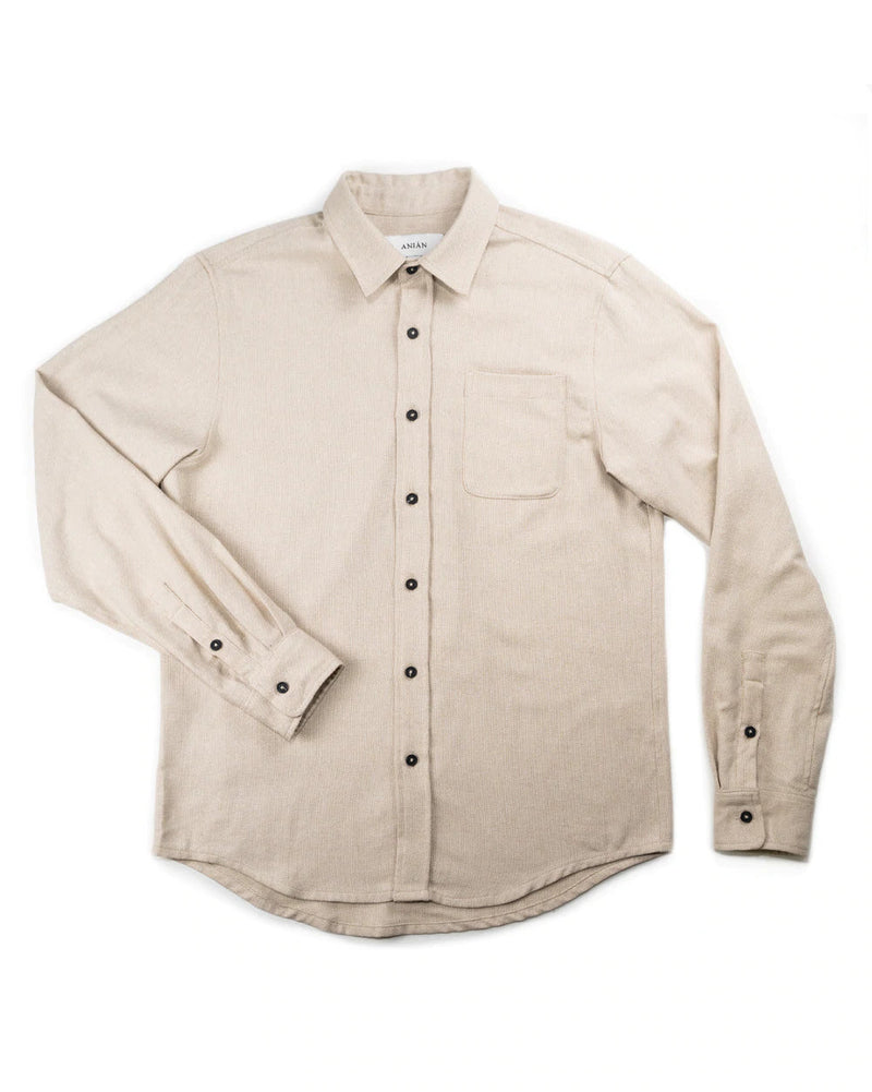 Men's Oxford Long Sleeve in Dune