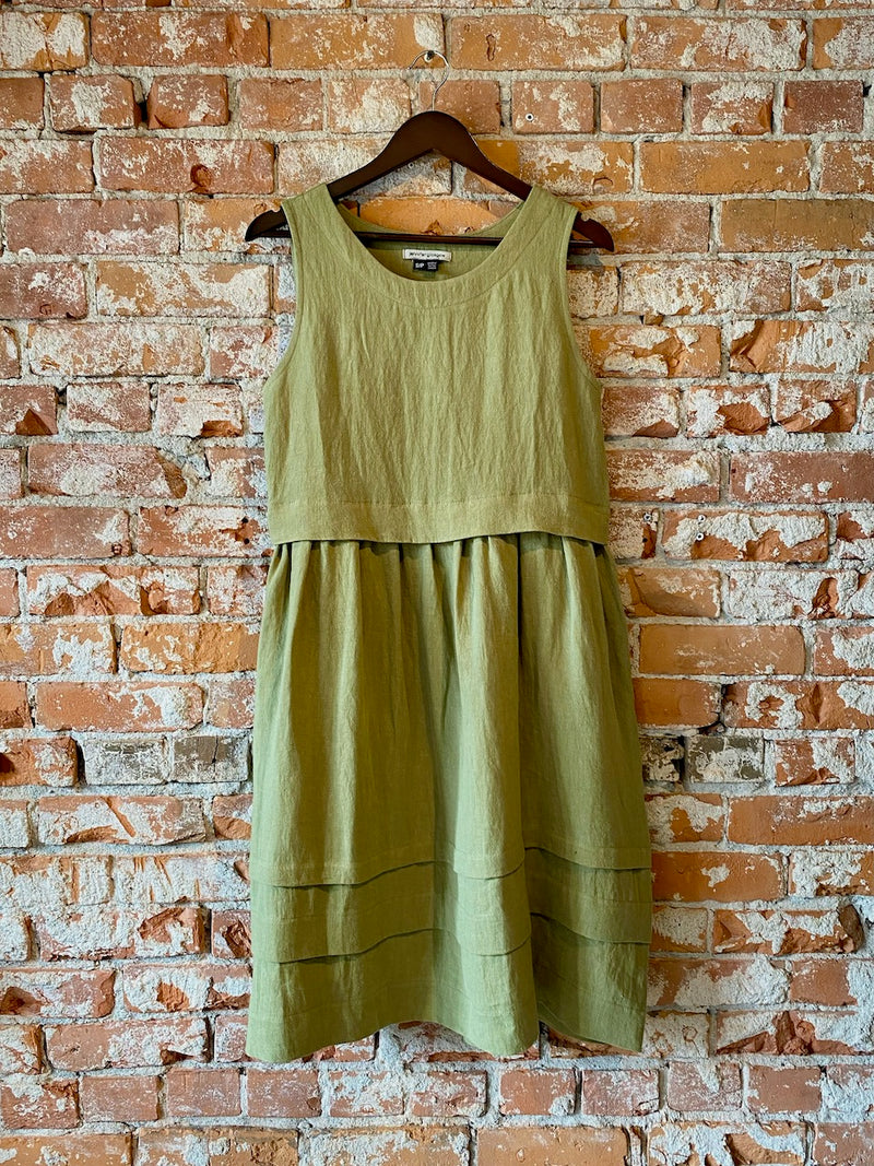 Mariner Dress in Pear Linen