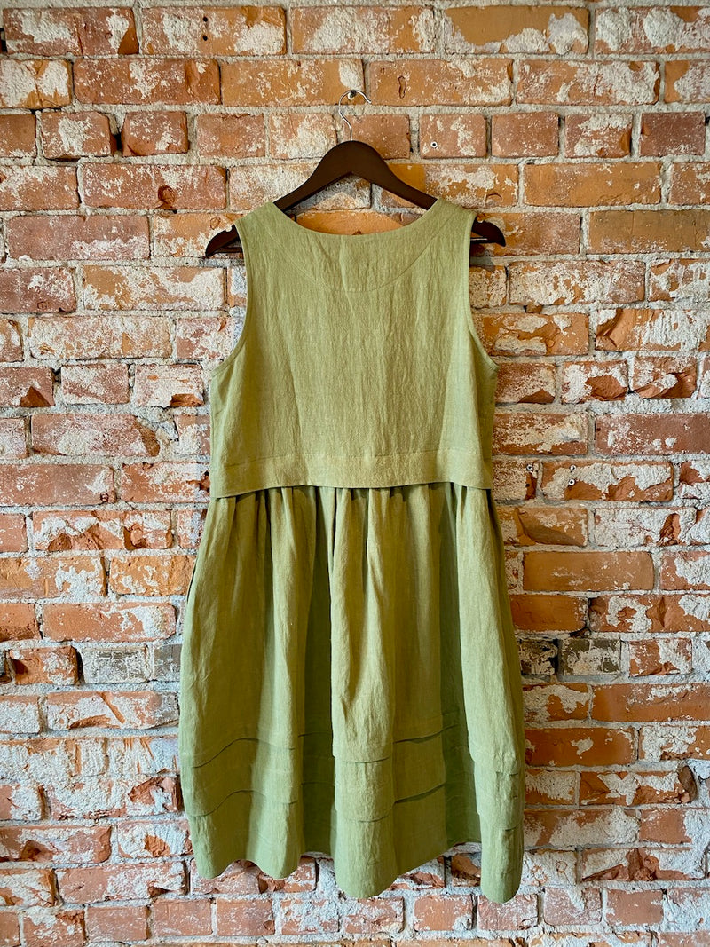 Mariner Dress in Pear Linen