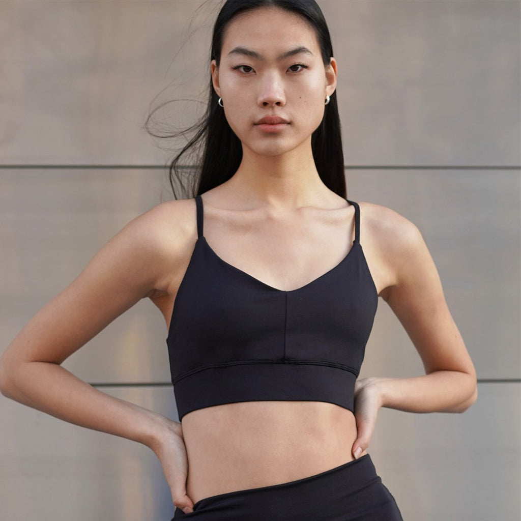 Groceries Apparel Jing Sportsbra in Black