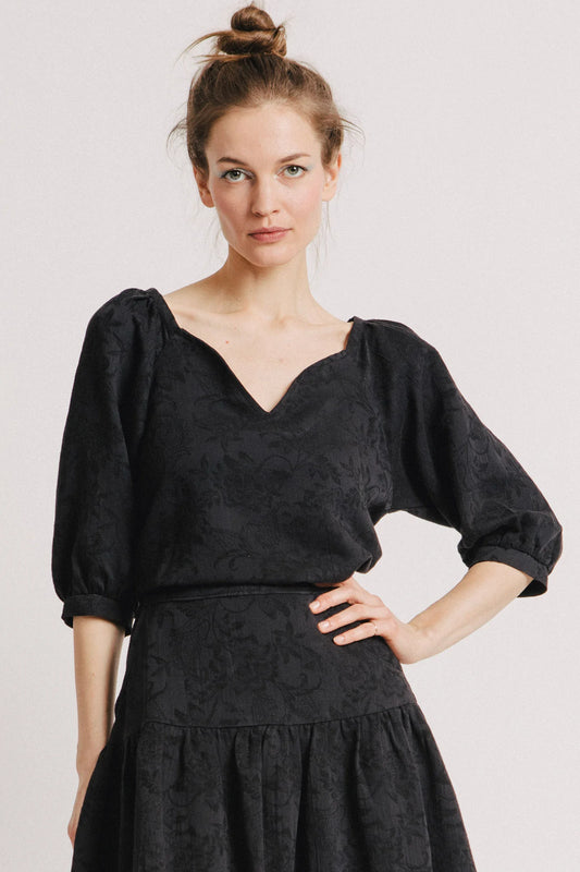 Hazel Blouse in Black