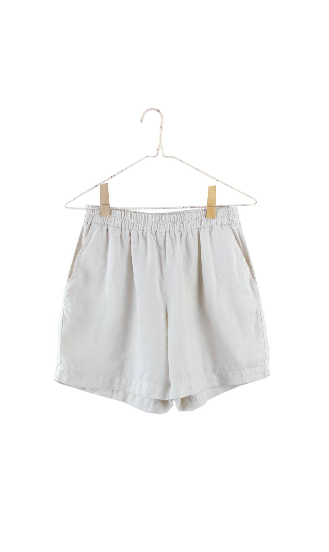 Linen Shorts in Stone