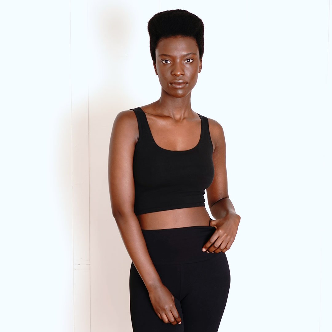 Fitted crop top top