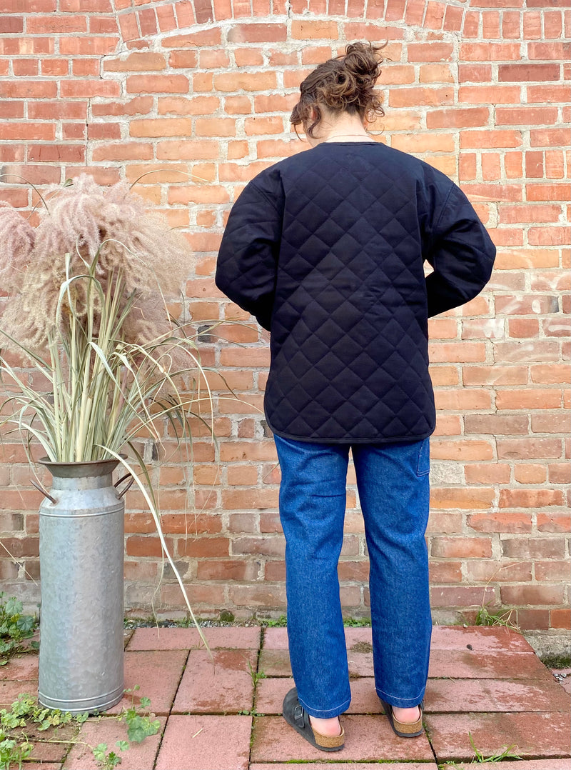 Seek Shelter Milo Coat in Black made in Vancouver Canada 