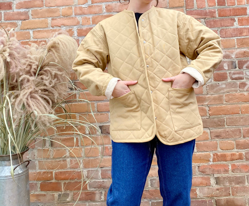Seek Shelter Milo Coat in Honey made in Vancouver Canada