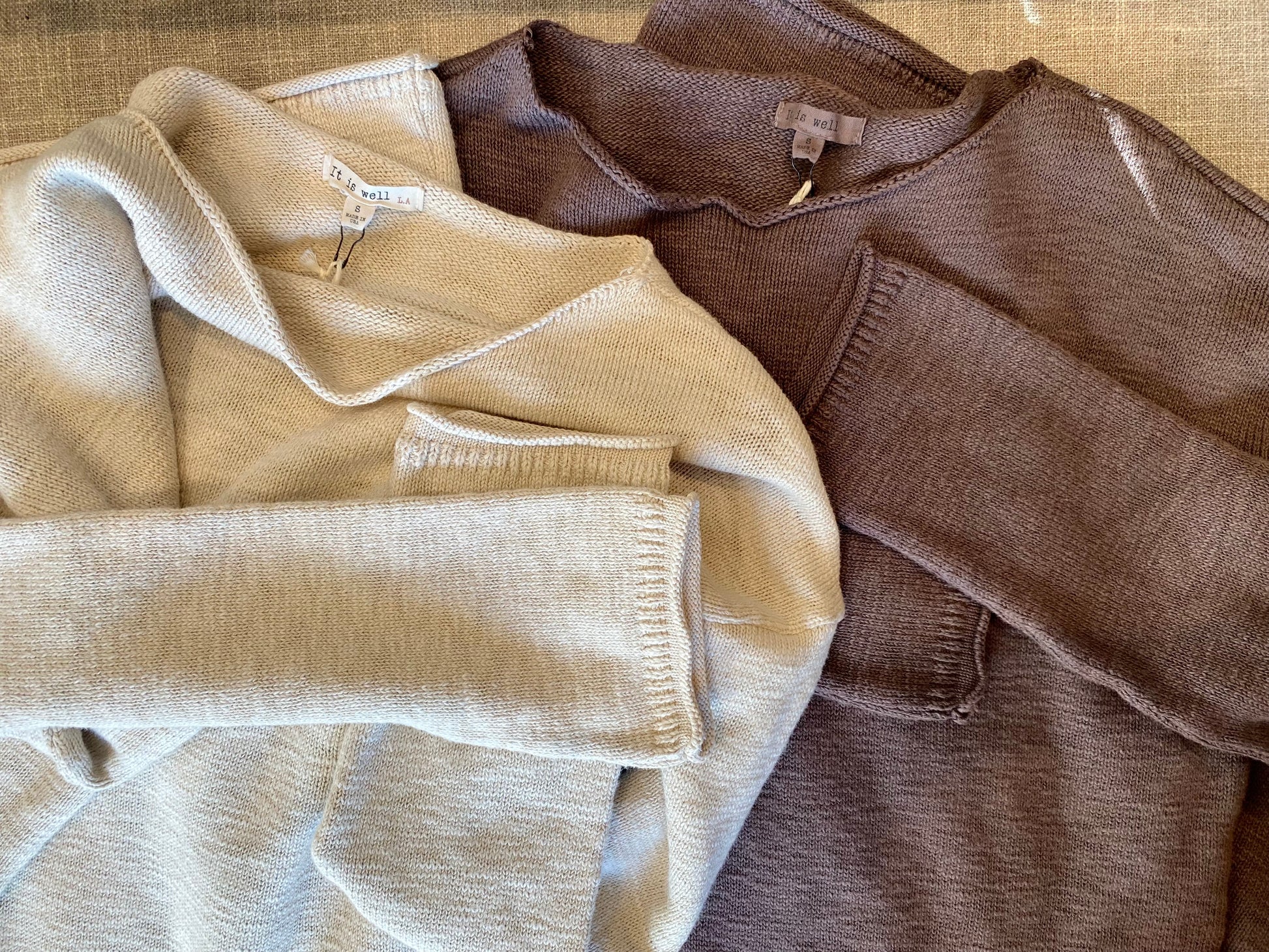 Serene Sweater Dress in Natural & Soil – Textile Apparel