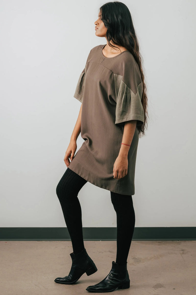 Yara Tunic Dress in Olive