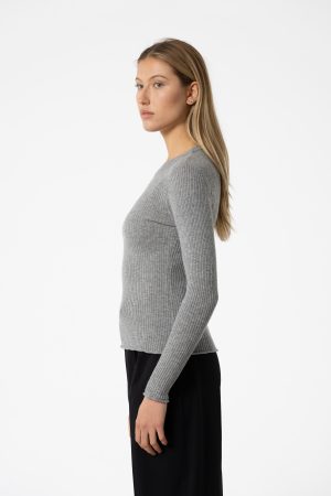 Fitted 2025 ribbed sweater