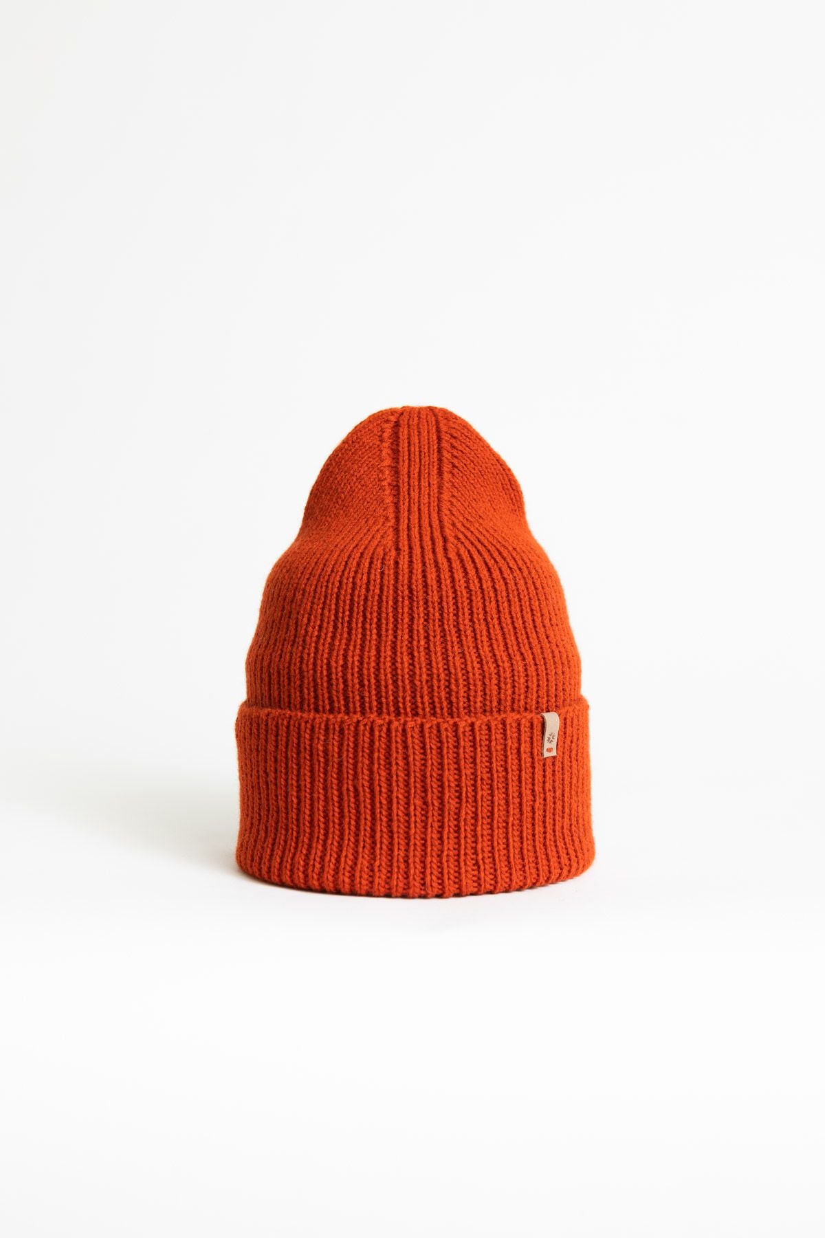 Dinadi Merino Rib Hat in Burnt Orange