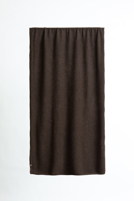 Dinadi Yak Wool Scarf in Dark Brown