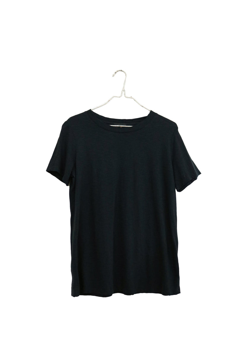Crewneck Short Sleeve T-Shirt in Black