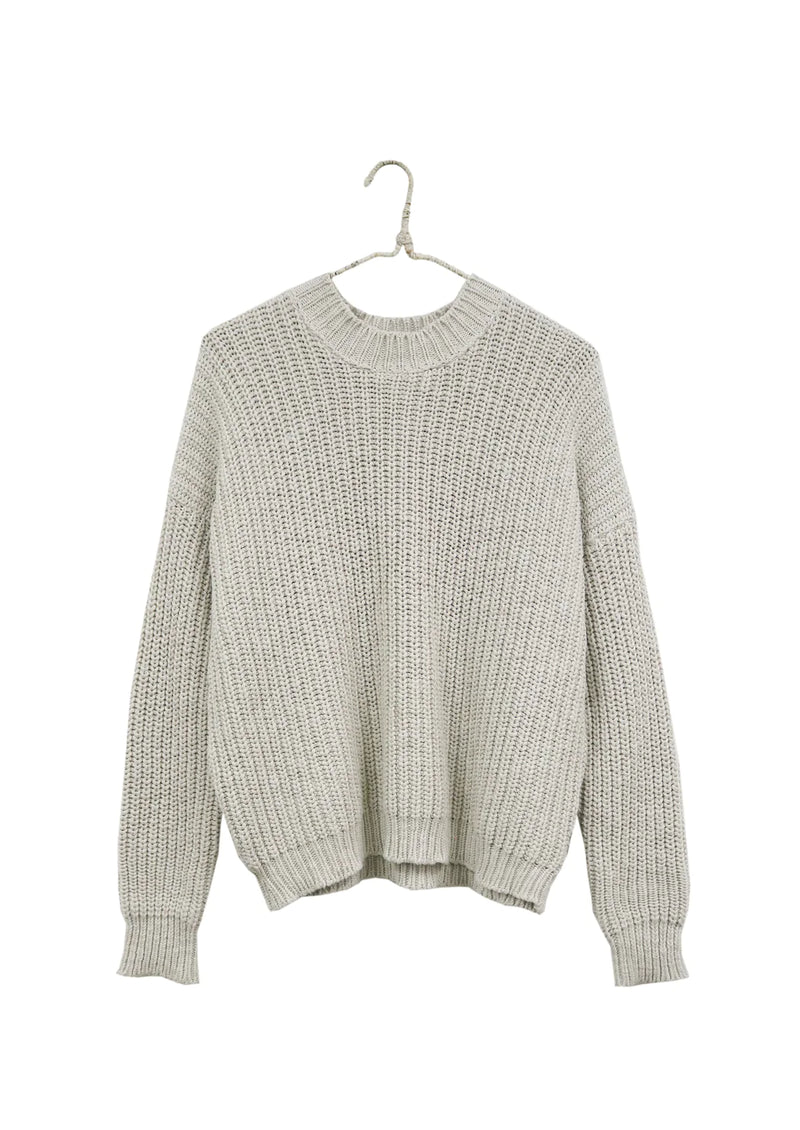 Chunky Pull-On Sweater in Natural