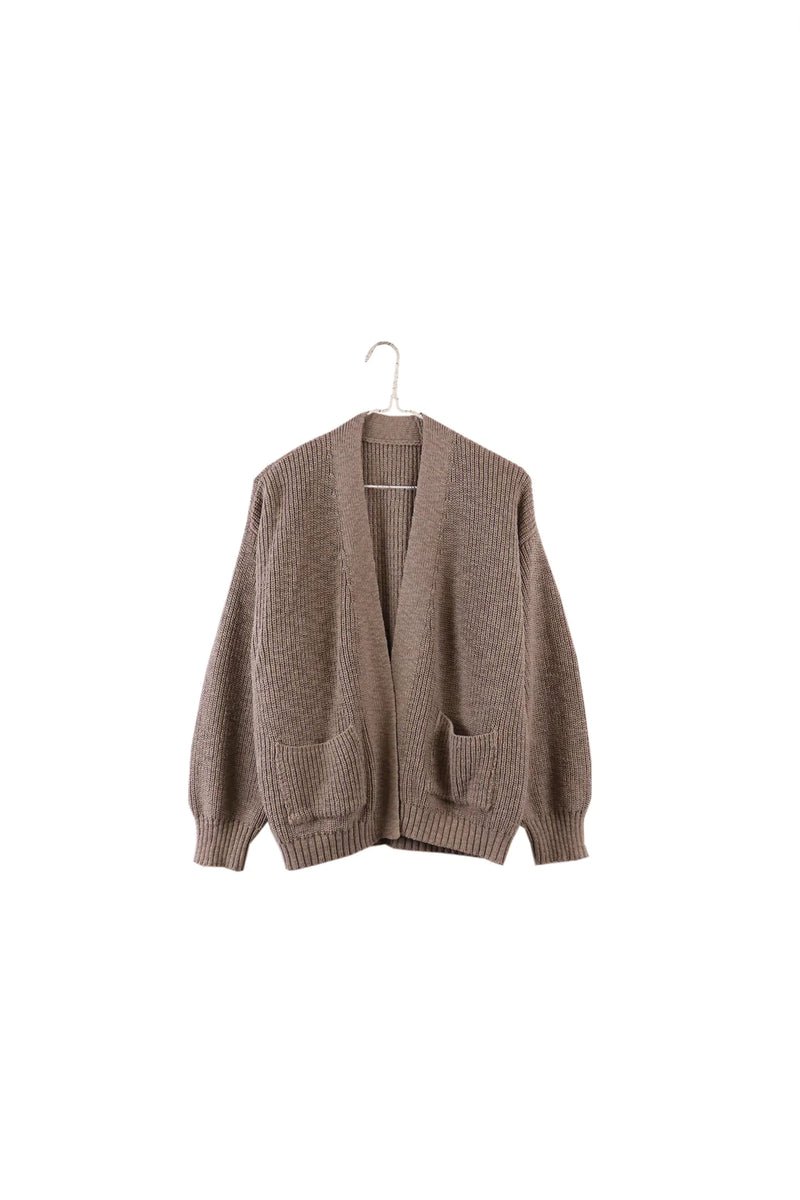 Easy Cardigan in Warm Taupe