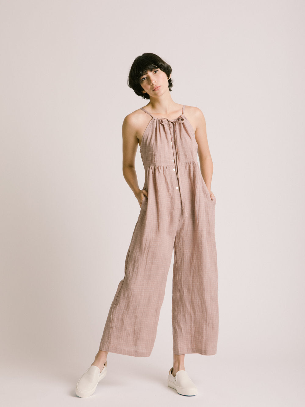 Kawa Jumpsuit in Petal Pink