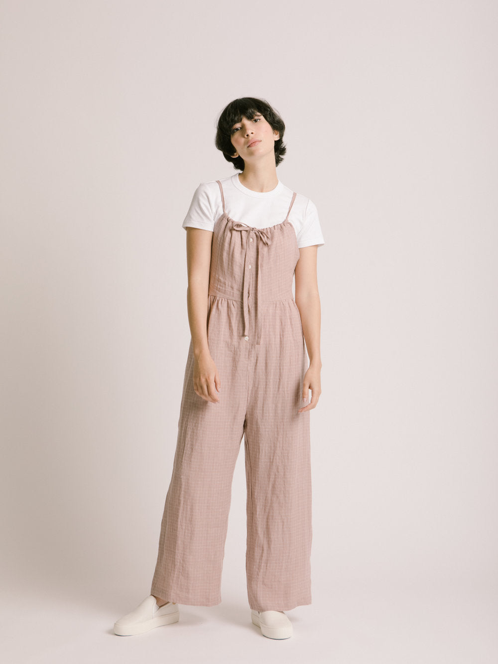 Kawa Jumpsuit in Petal Pink