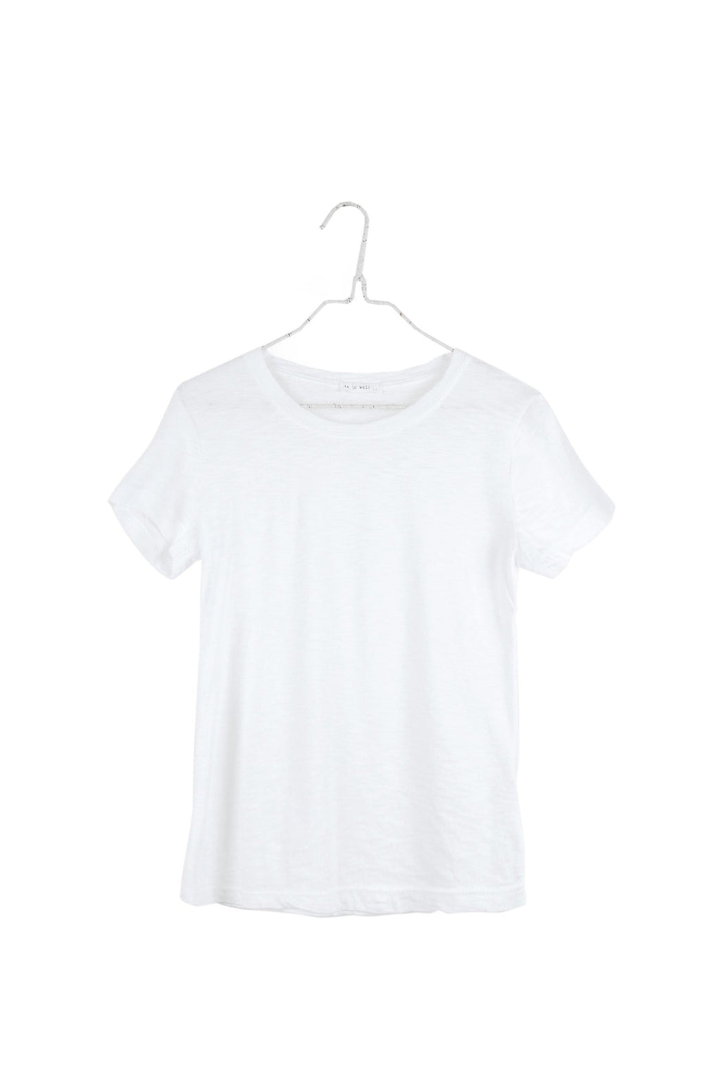Crewneck Short Sleeve T-Shirt in Salt