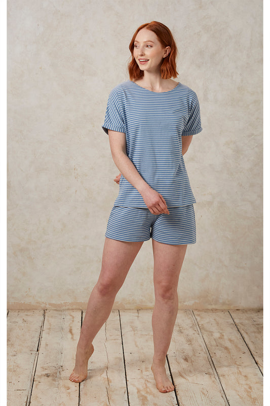 Stripe Short Sleeve Pyjama Tee