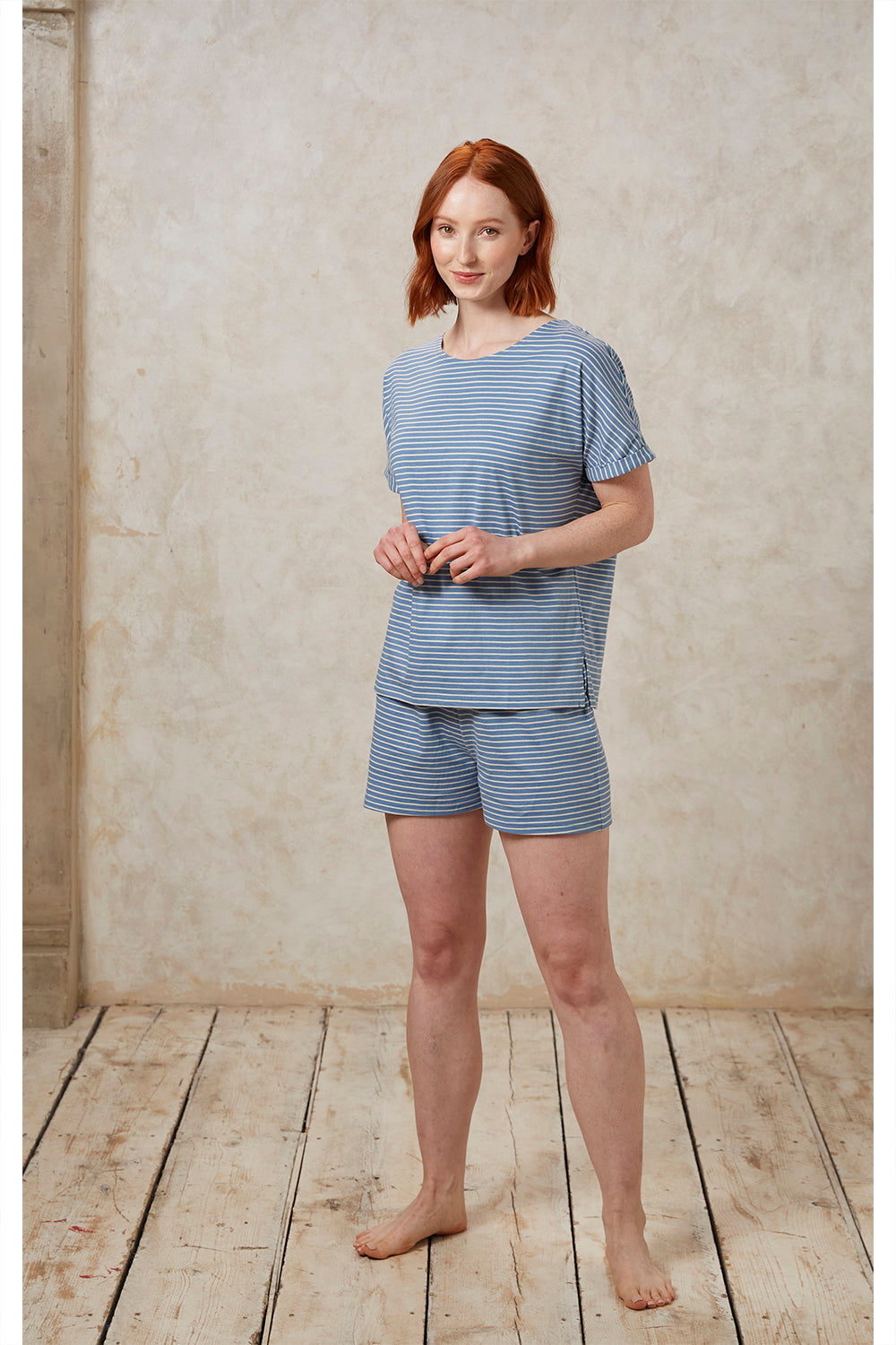 Stripe Short Sleeve Pyjama Tee