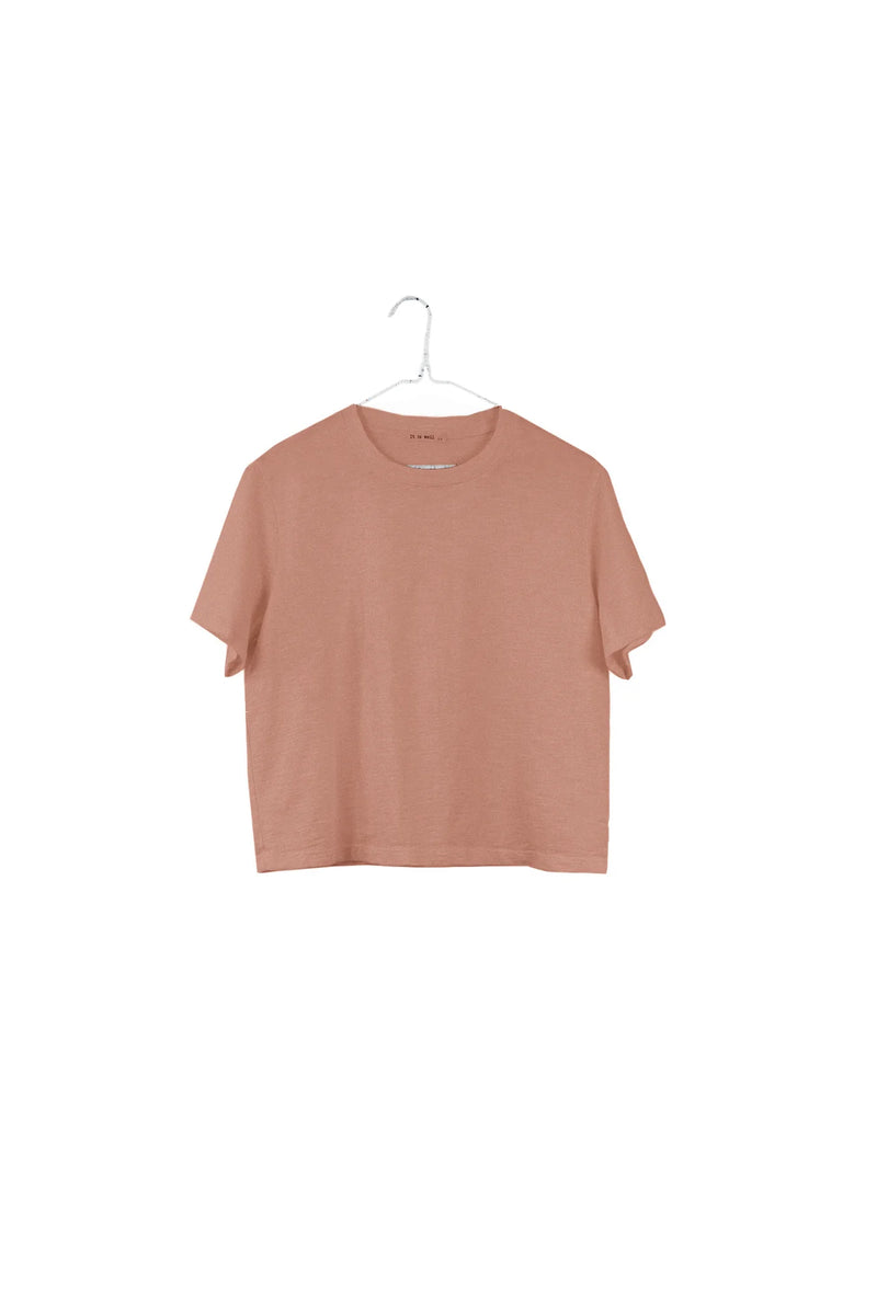 Crop Tee in Sienna
